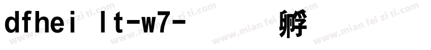 dfhei lt-w7字体转换